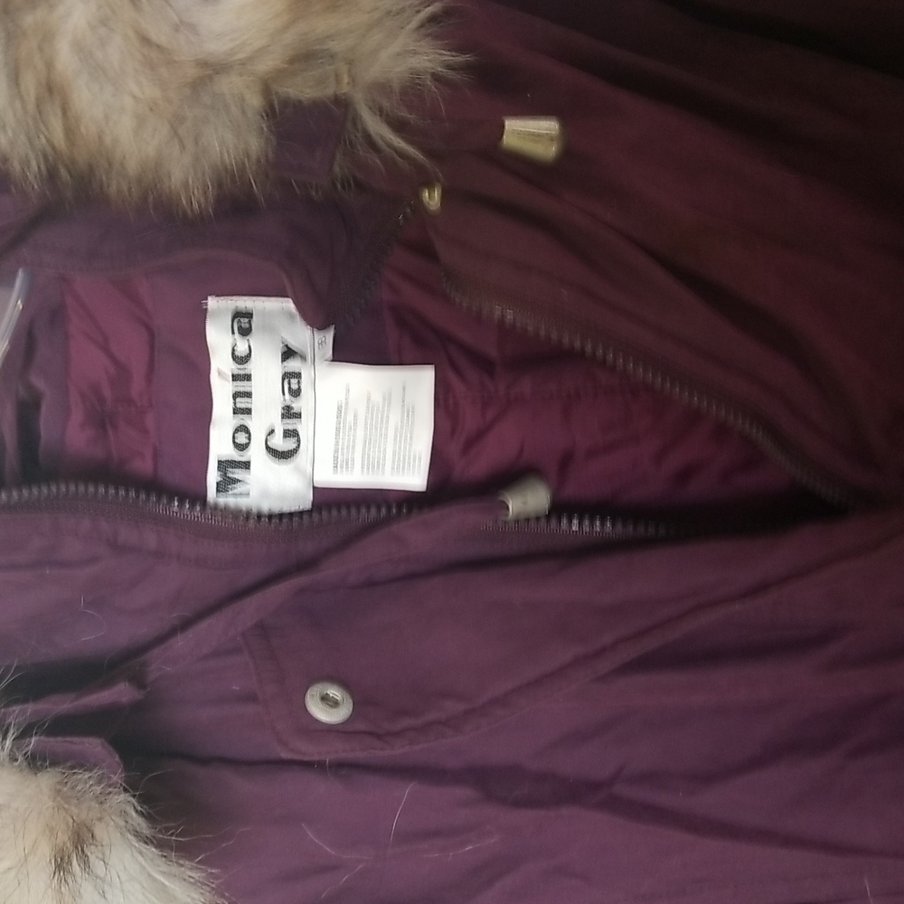 Purple packa with hood